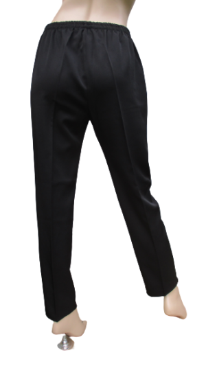 Spodnie damskie eleganckie w kant czarne 158 wzrostu