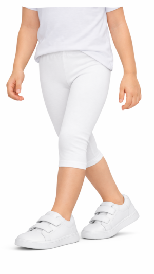 Legginsy getry leginsy 3/4 rybaczki białe