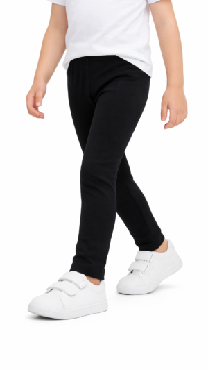 Legginsy getry leginsy bawełniane długie  czarne