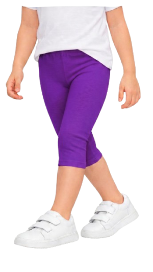 Legginsy getry leginsy 3/4 rybaczki fioletowe