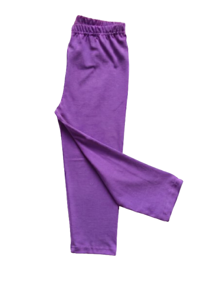 Legginsy getry leginsy 3/4 rybaczki fioletowe - obrazek 3