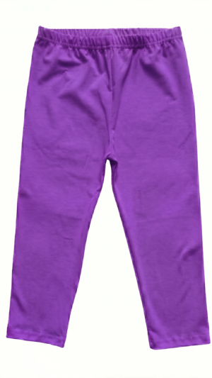 Legginsy getry leginsy 3/4 rybaczki fioletowe