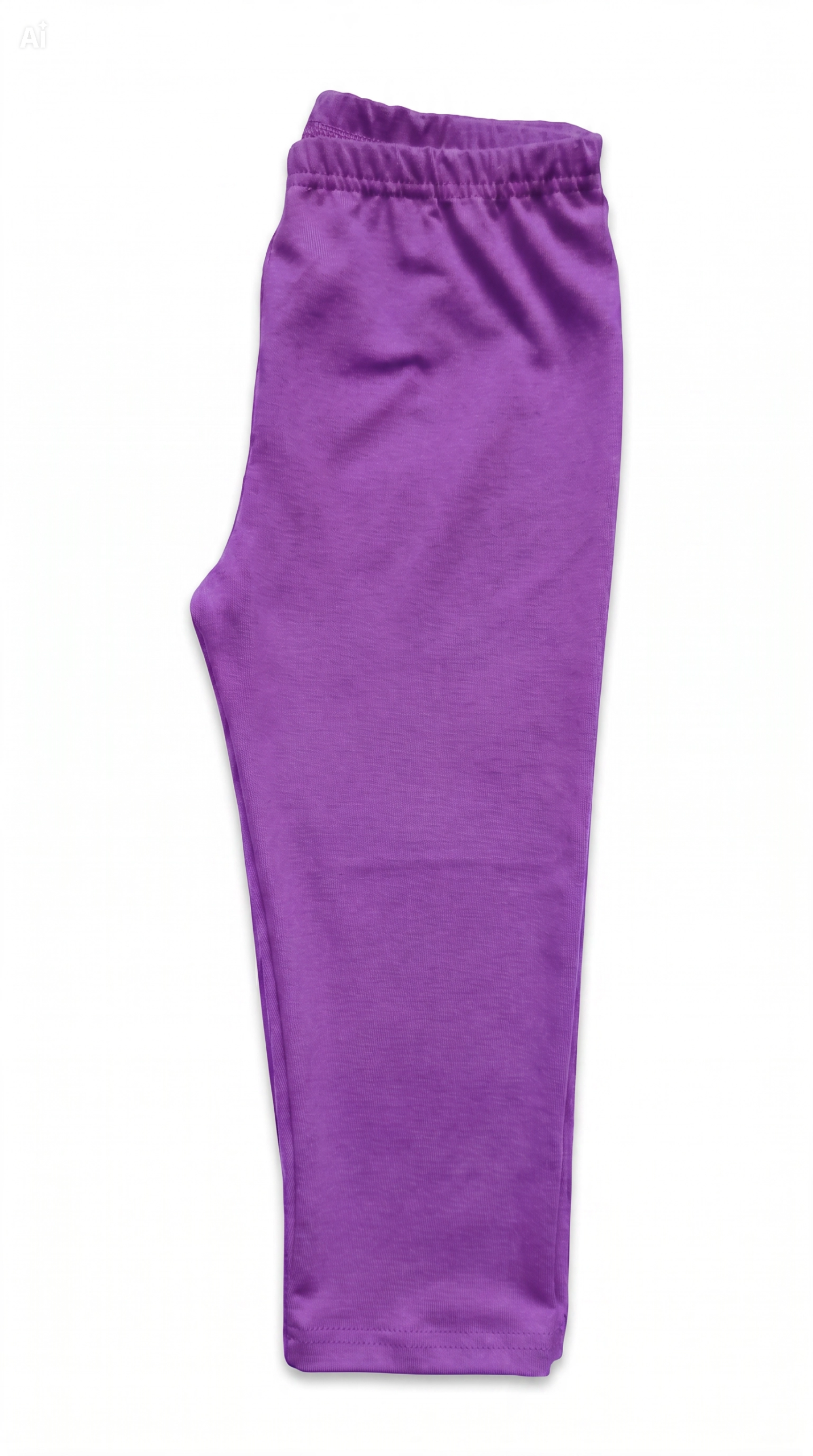 Legginsy getry leginsy 3/4 rybaczki fioletowe - obrazek 4