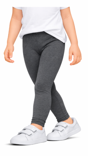 Legginsy getry leginsy długie bawełniane  grafitowe