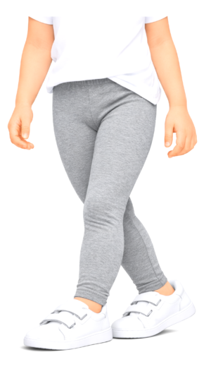Legginsy getry leginsy bawełniane długie szare melanż