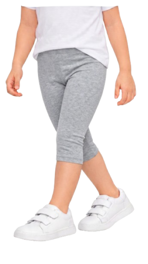 Legginsy dziecięce getry bawełniane leginsy 3/4 rybaczki melanż