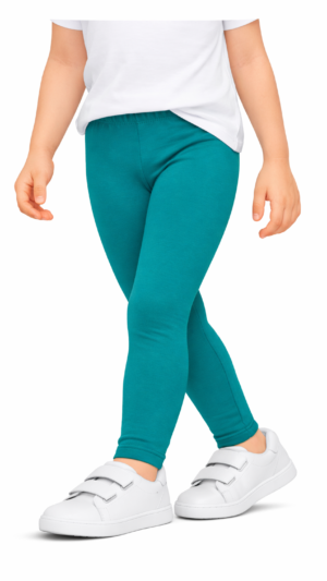 Legginsy getry leginsy bawełniane długie morska zieleń