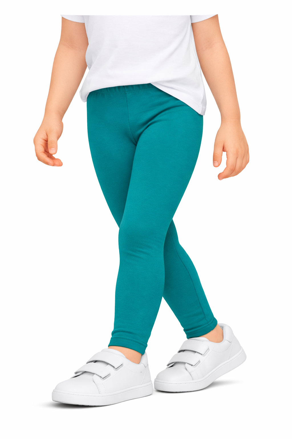Legginsy getry leginsy bawełniane długie morska zieleń