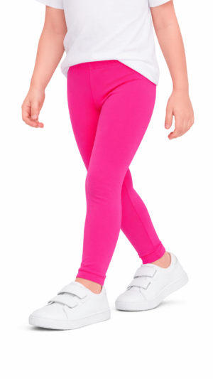 Legginsy getry leginsy bawełniane długie różowe