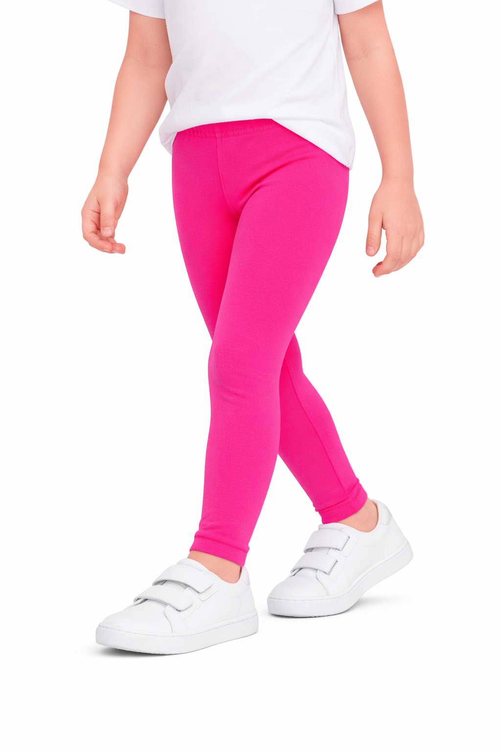 Legginsy getry leginsy bawełniane długie różowe