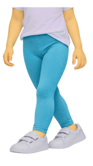 Legginsy getry leginsy bawełniane długie turkusowe