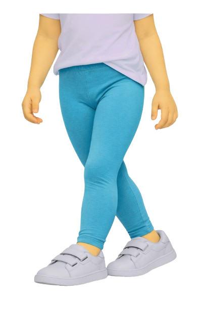 Legginsy getry leginsy bawełniane długie turkusowe