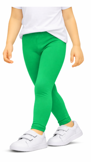 Legginsy getry leginsy bawełniane długie zielone